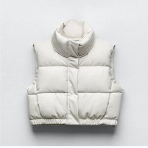 Women’s Zara cropped puffer